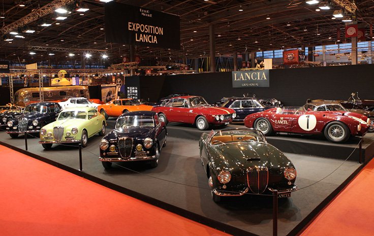 Lancia automobiles on the 2014 stand