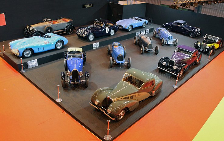 Bugatti and post-war sports cars on the 2015 stand