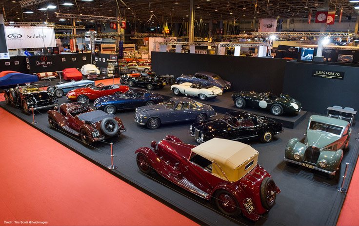 The Lukas Hüni AG stand at Rétromobile Paris 2016