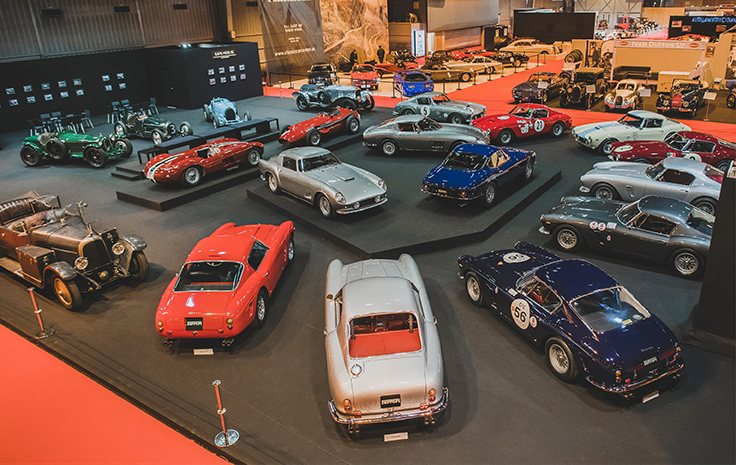 The Lukas Hüni AG stand at Rétromobile Paris 2018