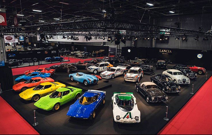 Lancia Stratos in several colours and Lancia rally cars, 2019